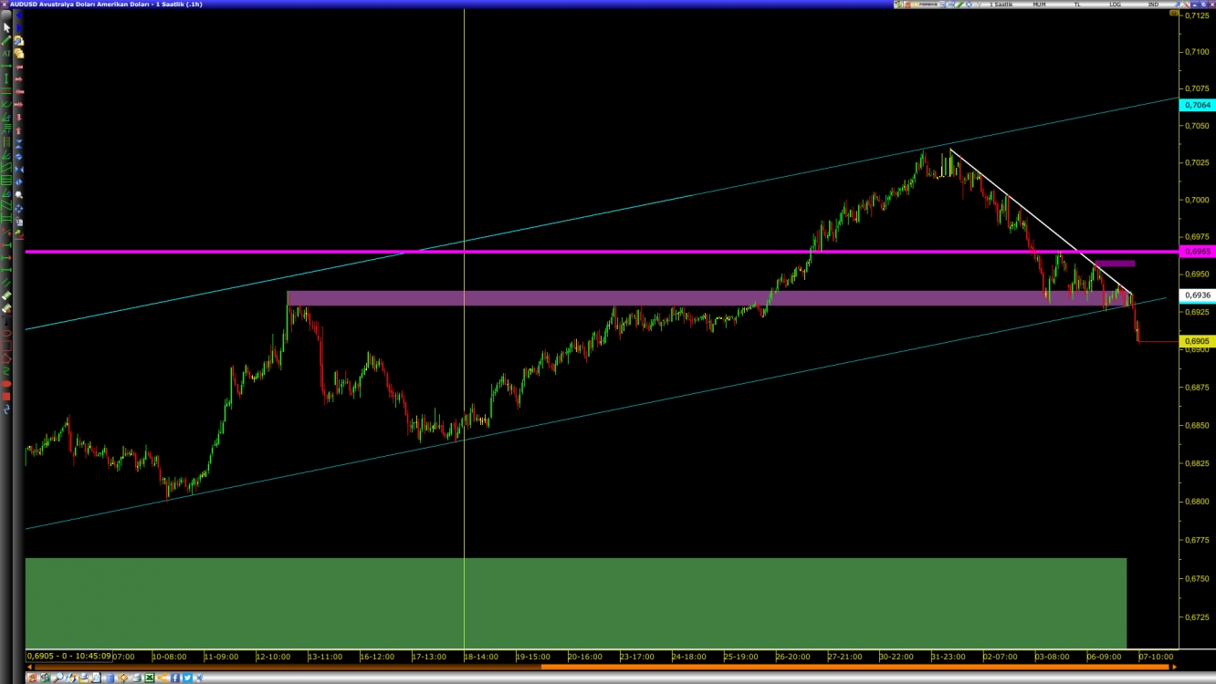 AUD/USD Kırlma.